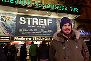 Bene Mayr, einer der besten Freeskier der Welt, bei der Premiere von Streif - One Hell of a ride (©Foto: Martin Schmitz)